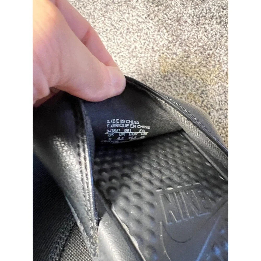 Nike Benassi JDI Black & Pink Slides Sandals Women Size 9 - Picture 3 of 3